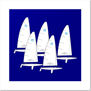 MC Scow Sailboats Racing Posters and Art